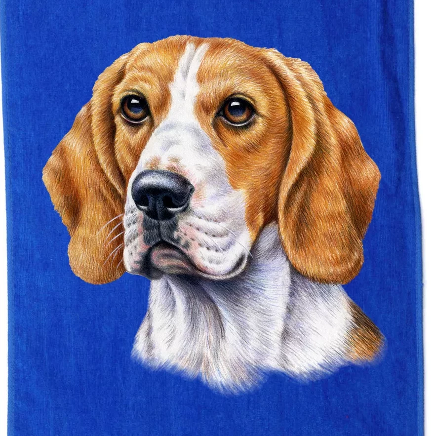 Beagle Face Platinum Collection Golf Towel