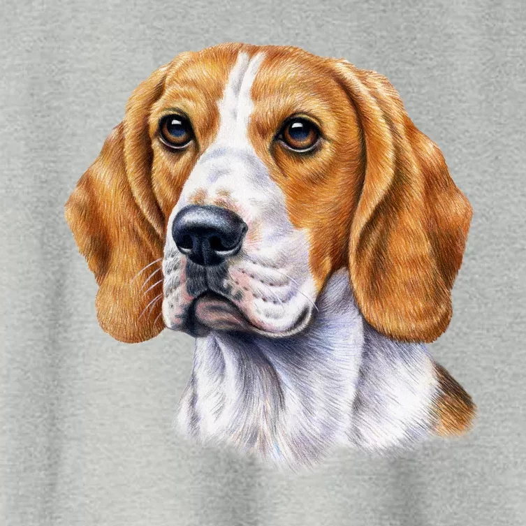 Beagle Face Women's Crop Top Tee