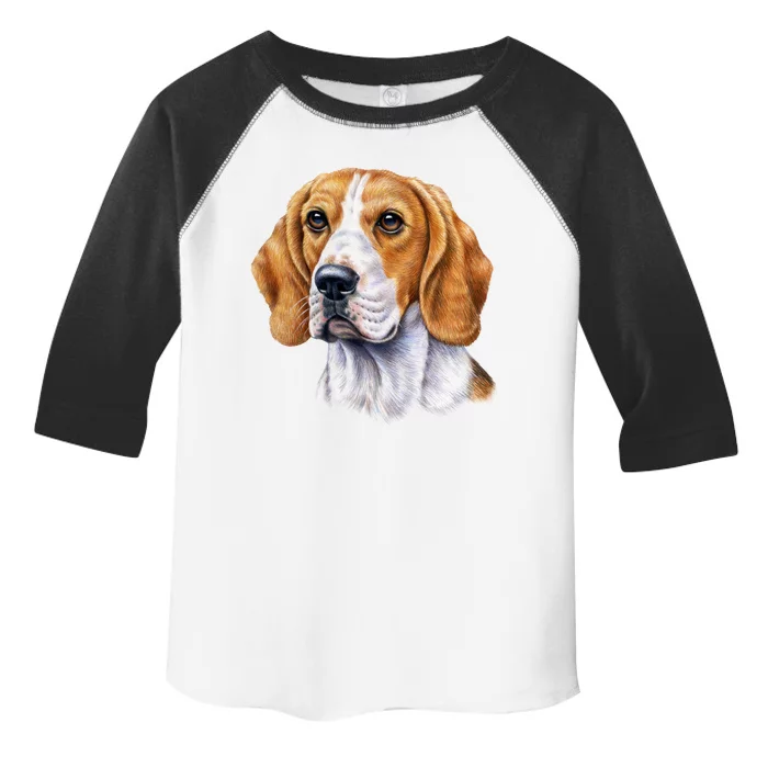 Beagle Face Toddler Fine Jersey T-Shirt