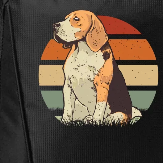 Beagle Retro Sunset City Backpack