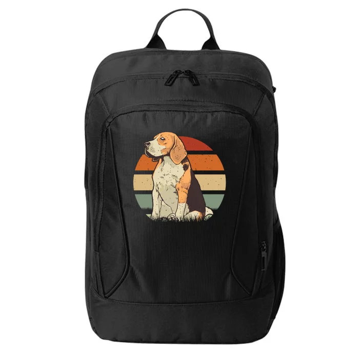 Beagle Retro Sunset City Backpack