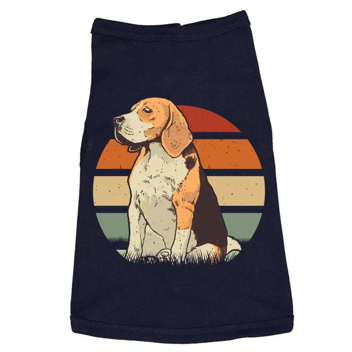 Beagle Retro Sunset Doggie Tank