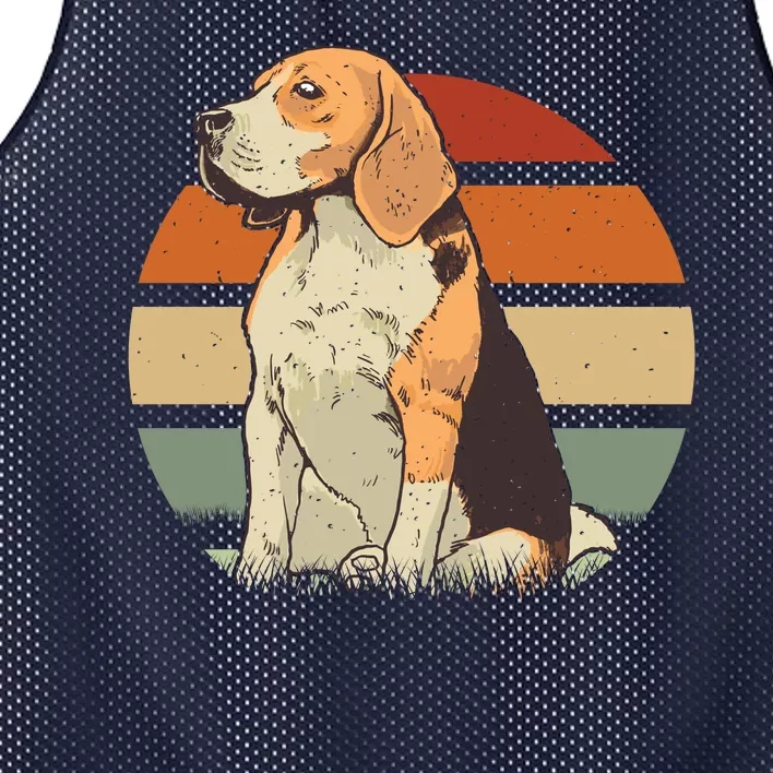 Beagle Retro Sunset Mesh Reversible Basketball Jersey Tank