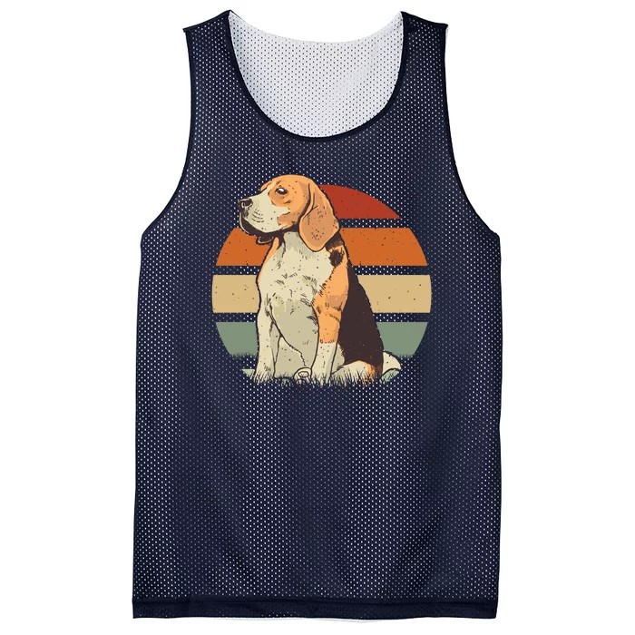 Beagle Retro Sunset Mesh Reversible Basketball Jersey Tank