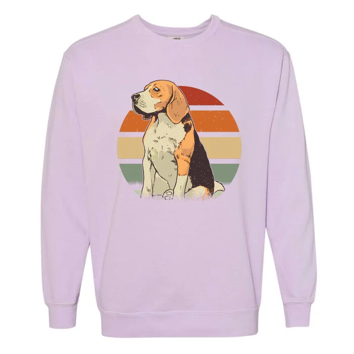 Beagle Retro Sunset Garment-Dyed Sweatshirt