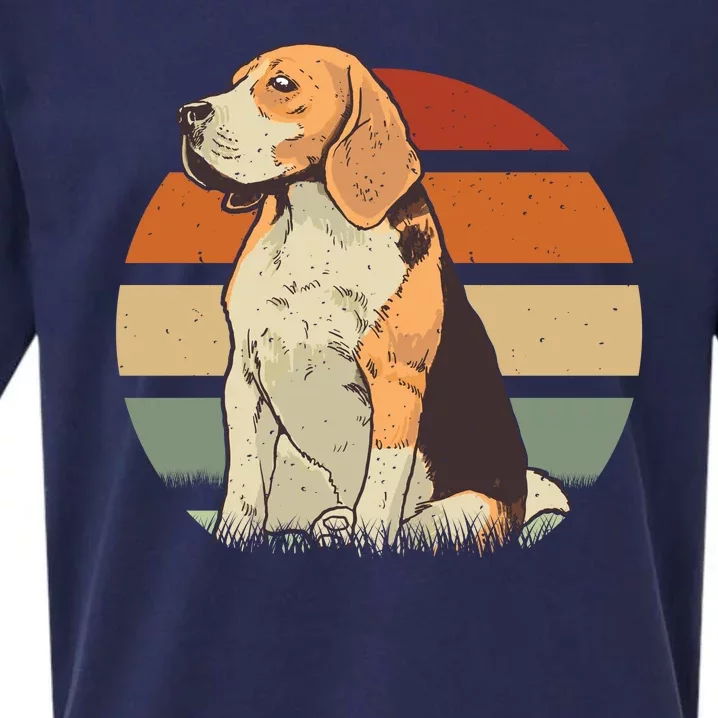 Beagle Retro Sunset Sueded Cloud Jersey T-Shirt