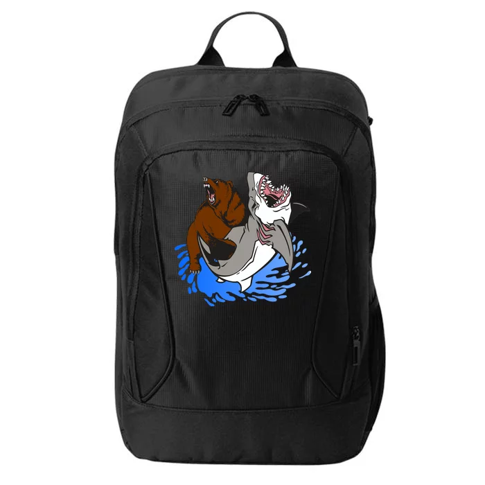 Bear Attacking Shark City Backpack