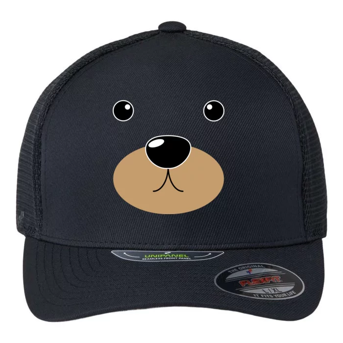 Bear Costume Face Flexfit Unipanel Trucker Cap