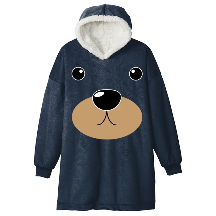 Bear Costume Face Hooded Wearable Blanket