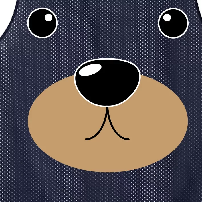 Bear Costume Face Mesh Reversible Basketball Jersey Tank