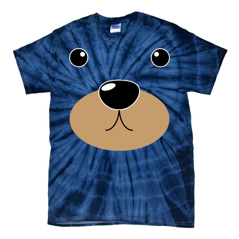 Bear Costume Face Tie-Dye T-Shirt