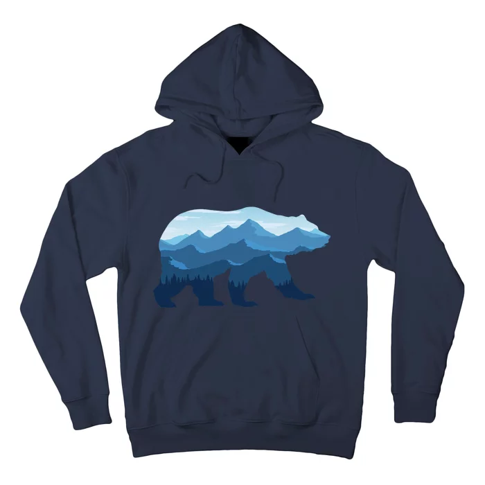 Bear Double Exposure Surreal Wildlife Hoodie