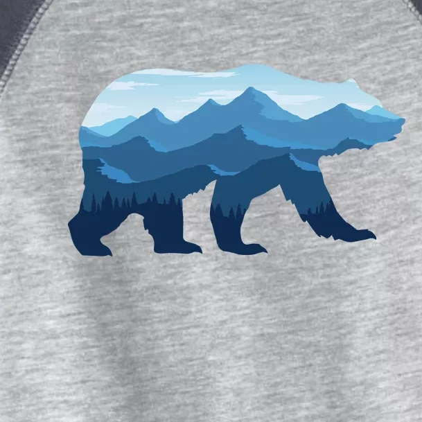 Bear Double Exposure Surreal Wildlife Toddler Fine Jersey T-Shirt