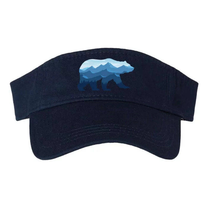 Bear Double Exposure Surreal Wildlife Valucap Bio-Washed Visor