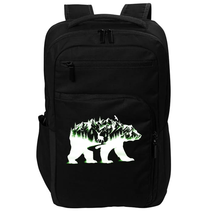 Bear Forest Deer Wilderness Mountains Impact Tech Backpack