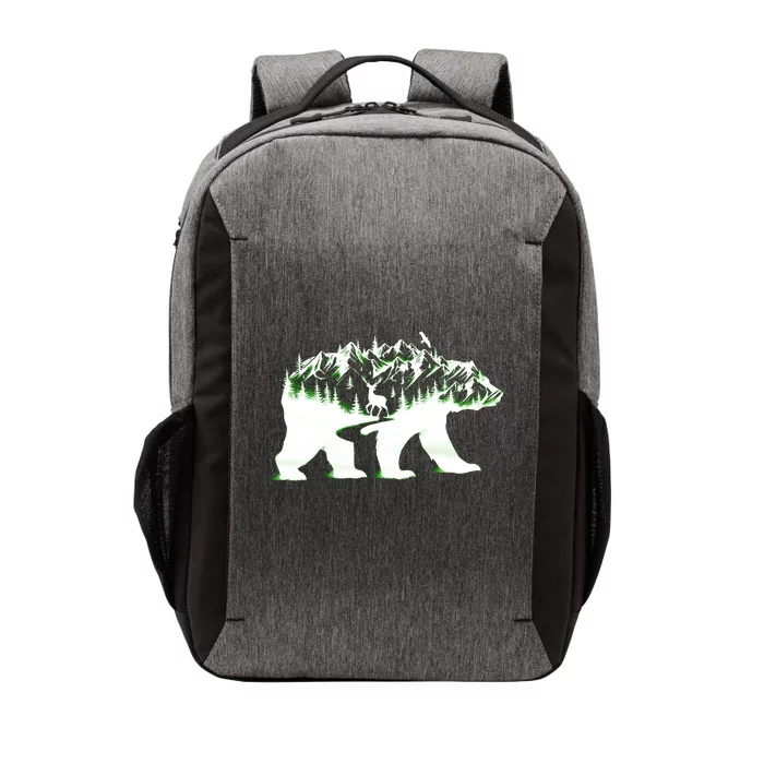 Bear Forest Deer Wilderness Mountains Vector Backpack