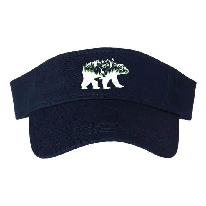 Bear Forest Deer Wilderness Mountains Valucap Bio-Washed Visor