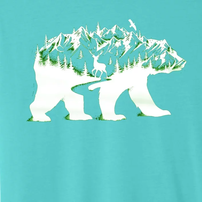 Bear Forest Deer Wilderness Mountains ChromaSoft Performance T-Shirt