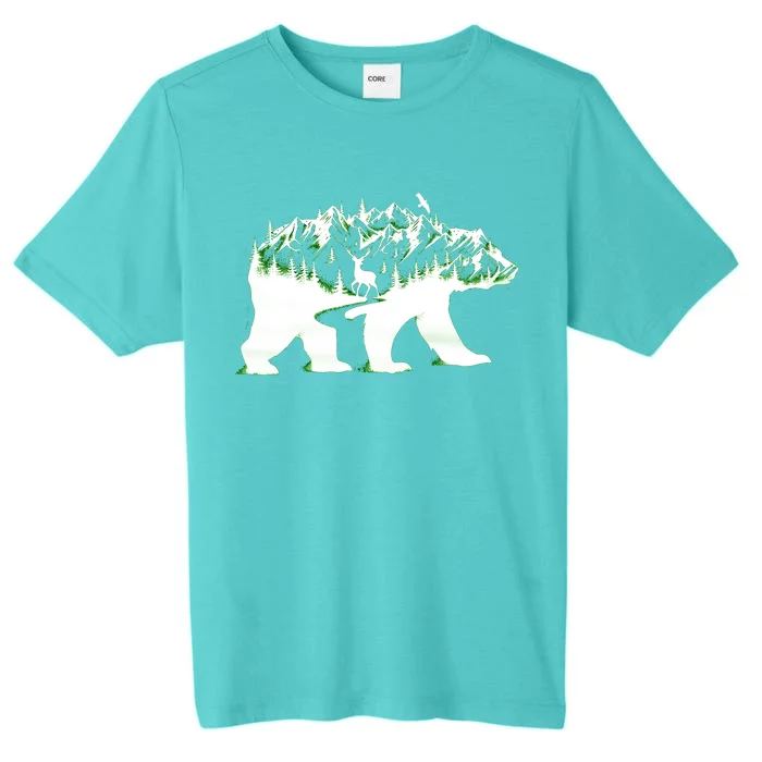 Bear Forest Deer Wilderness Mountains ChromaSoft Performance T-Shirt