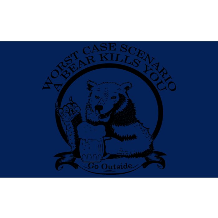 Bear Kills You Worst Scenario Go Outside Bumper Sticker