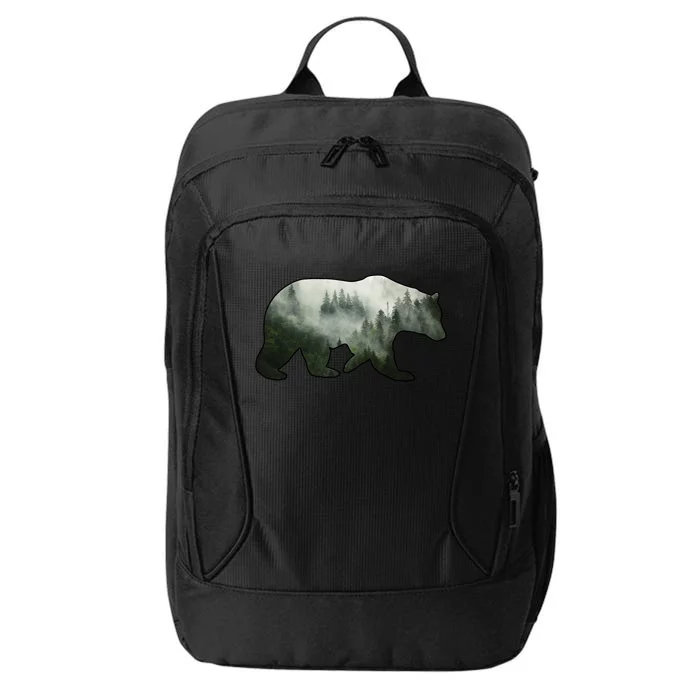 Bear Misty Forest Wilderness City Backpack