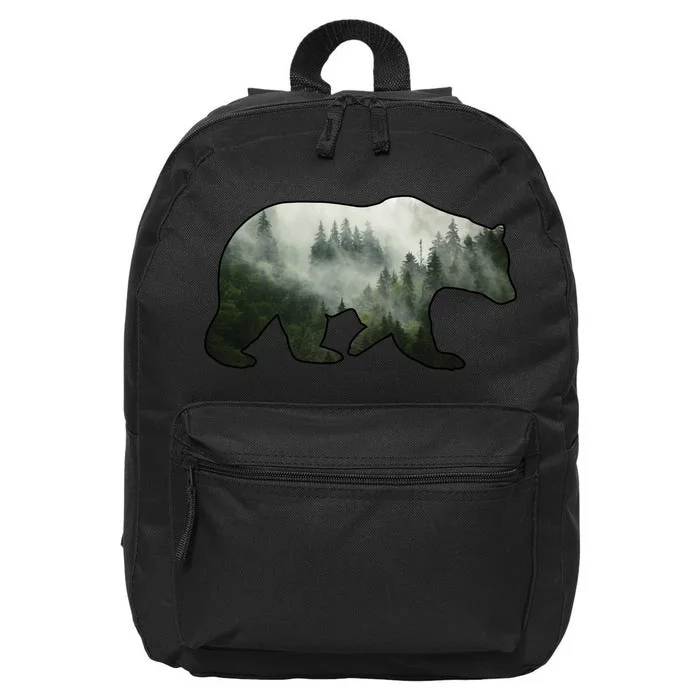 Bear Misty Forest Wilderness 16 in Basic Backpack