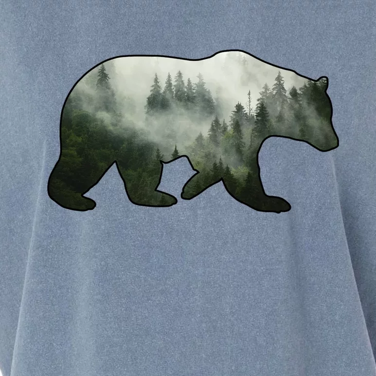 Bear Misty Forest Wilderness Garment-Dyed Women's Muscle Tee