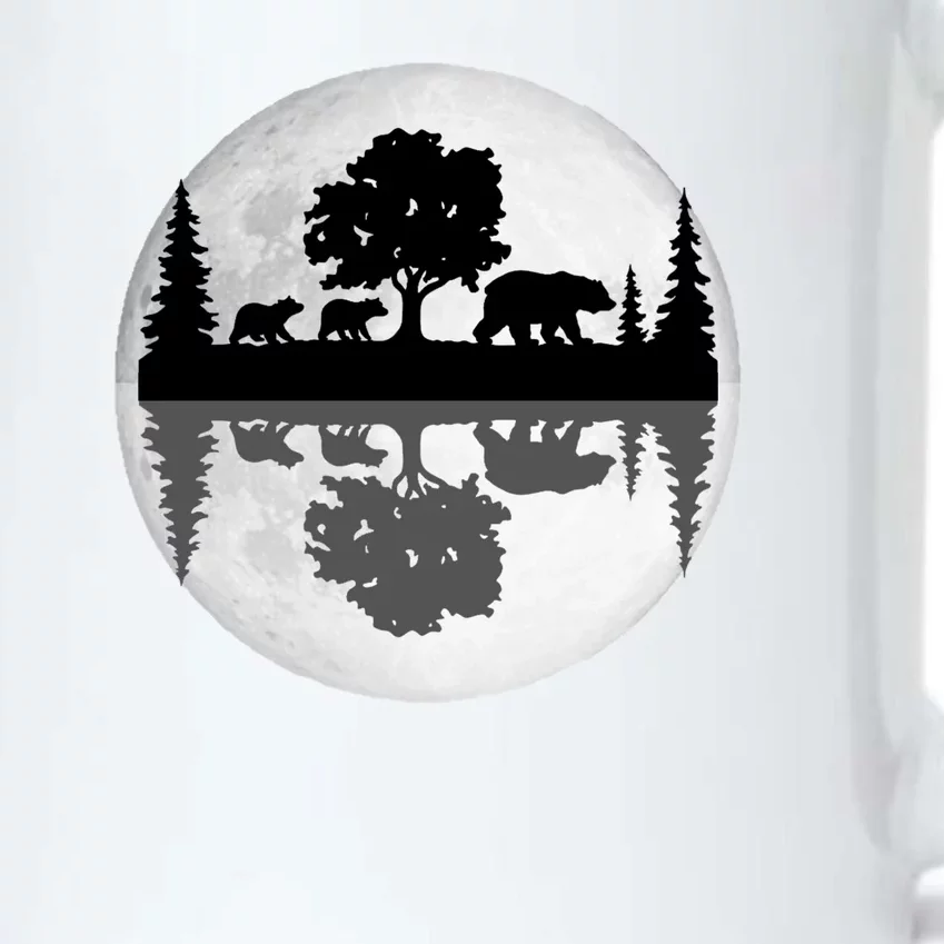 Bear Moon Wilderness Black Color Changing Mug