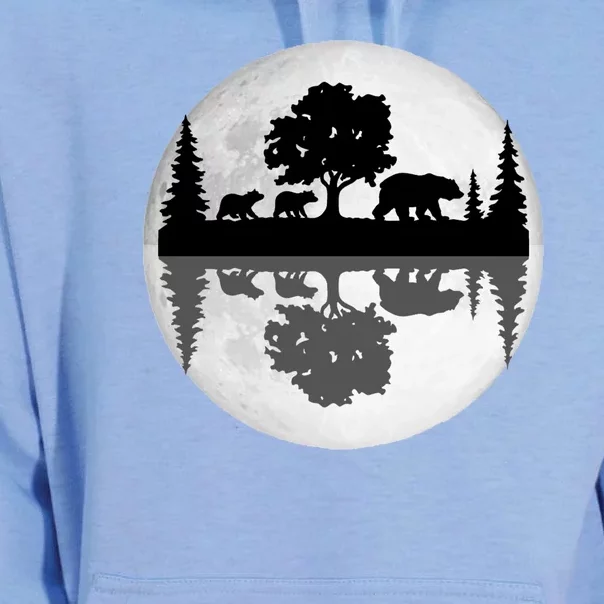 Bear Moon Wilderness Unisex Surf Hoodie