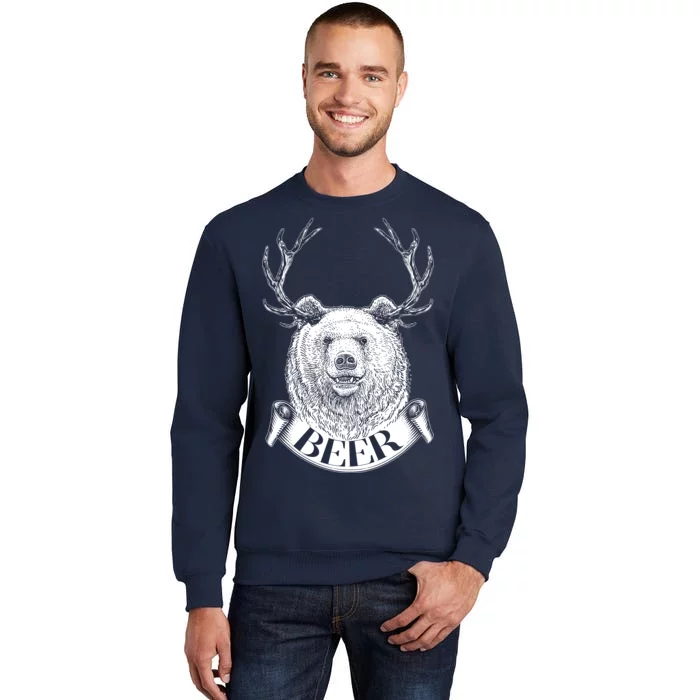 Bear Plus Deer Equals BEER Tall Sweatshirt