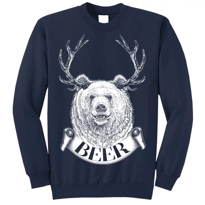 Bear Plus Deer Equals BEER Tall Sweatshirt