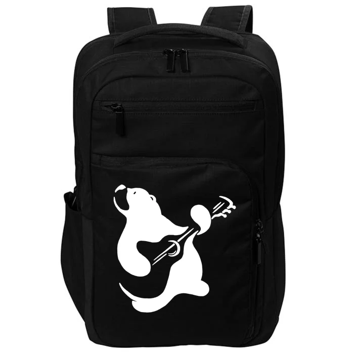 Bear Rocks Playing Guitar Impact Tech Backpack