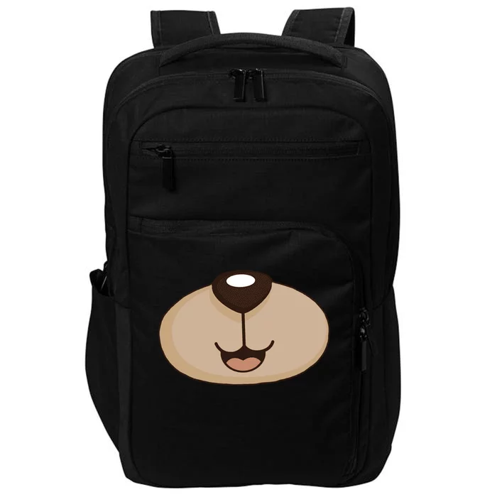 Bear Smiling Face Impact Tech Backpack