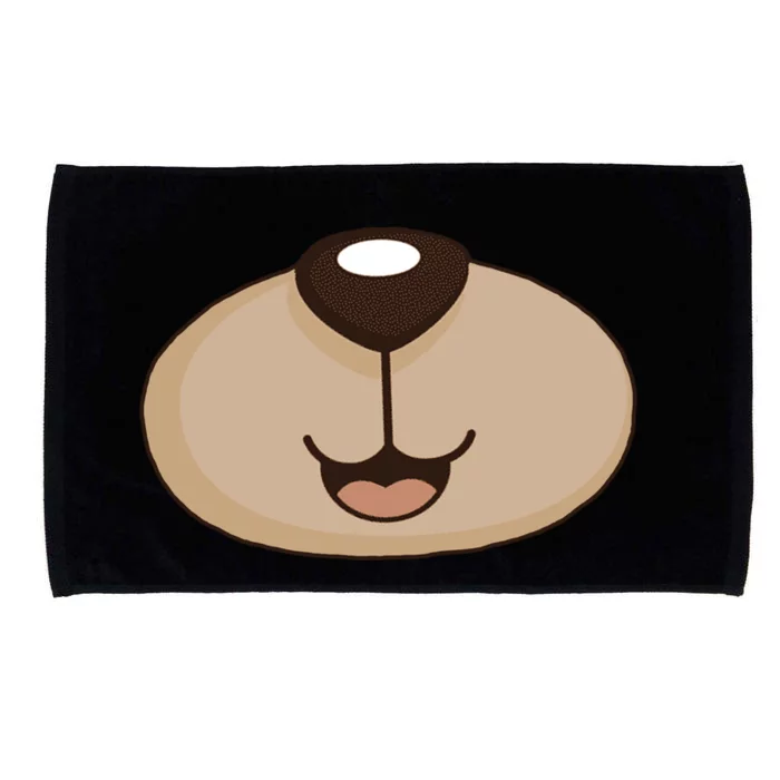 Bear Smiling Face Microfiber Hand Towel