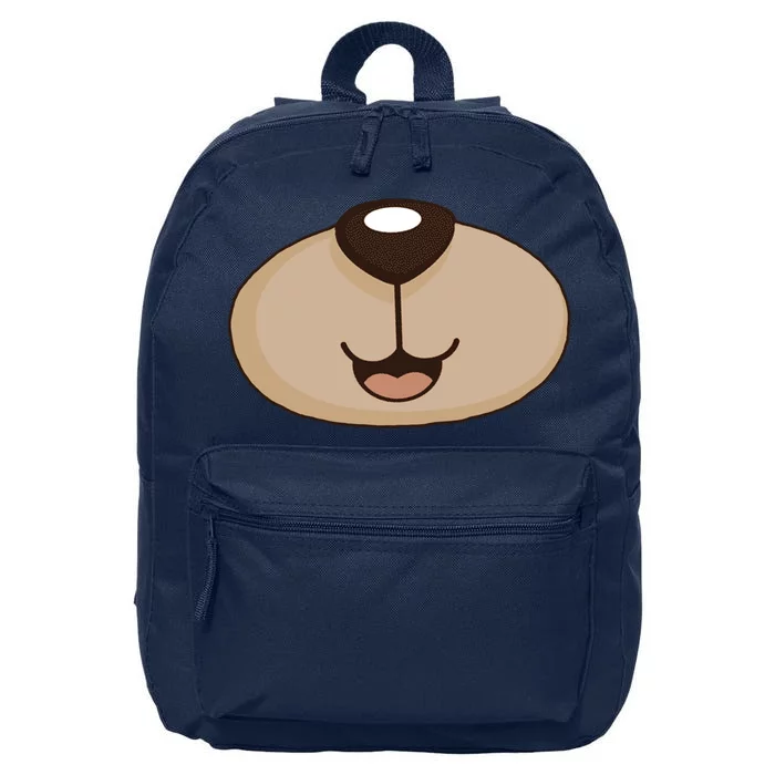 Bear Smiling Face 16 in Basic Backpack