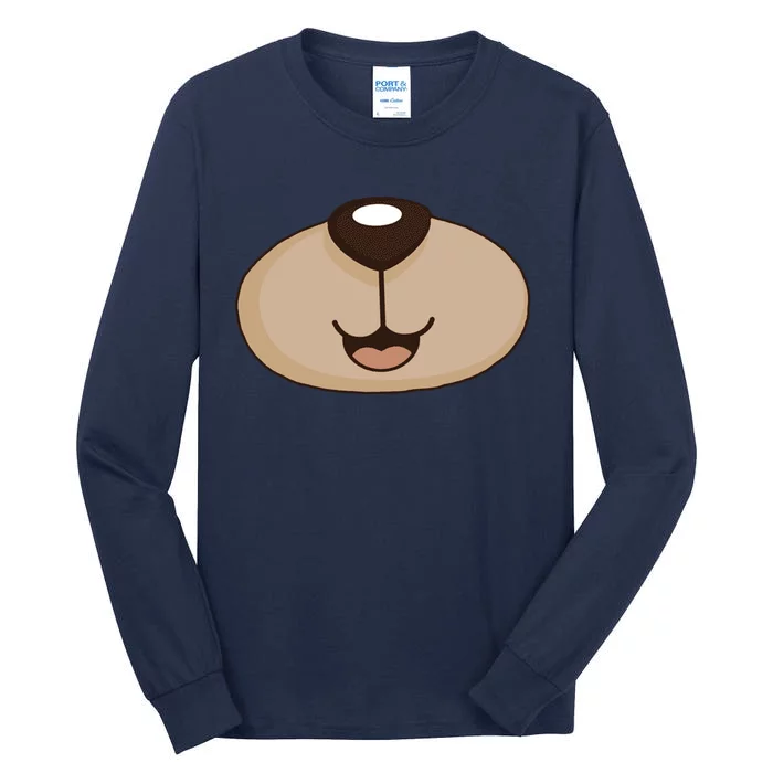 Bear Smiling Face Tall Long Sleeve T-Shirt