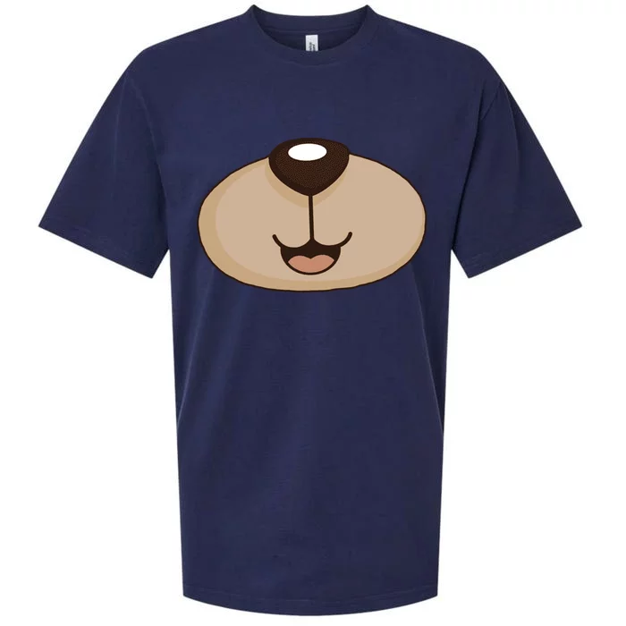 Bear Smiling Face Sueded Cloud Jersey T-Shirt