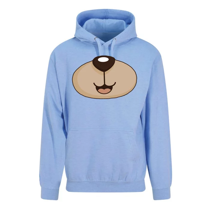 Bear Smiling Face Unisex Surf Hoodie