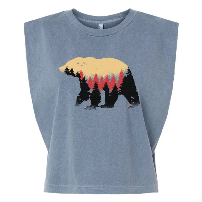 Bear Trees Garment-Dyed Women's Muscle Tee