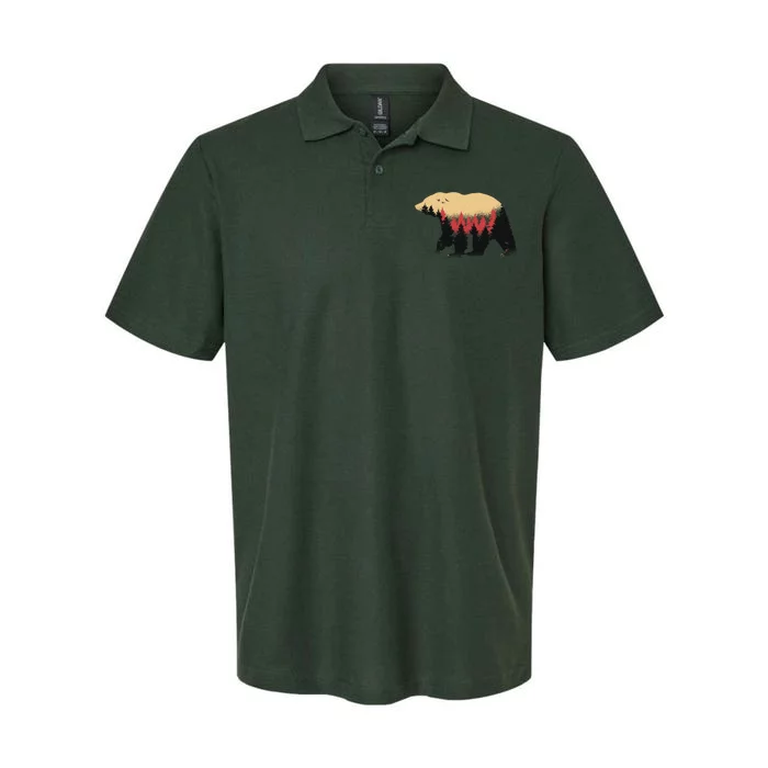 Bear Trees Softstyle Adult Sport Polo