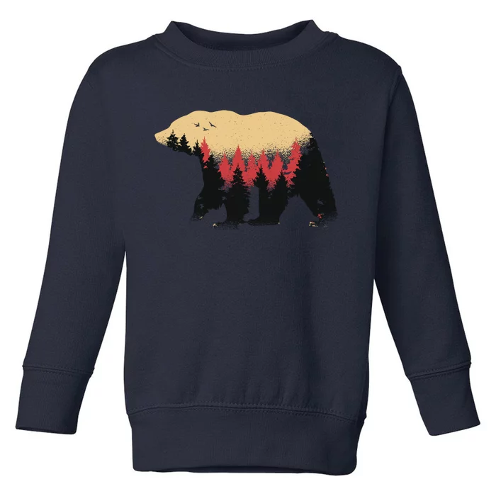 Bear Trees Toddler Sweatshirt