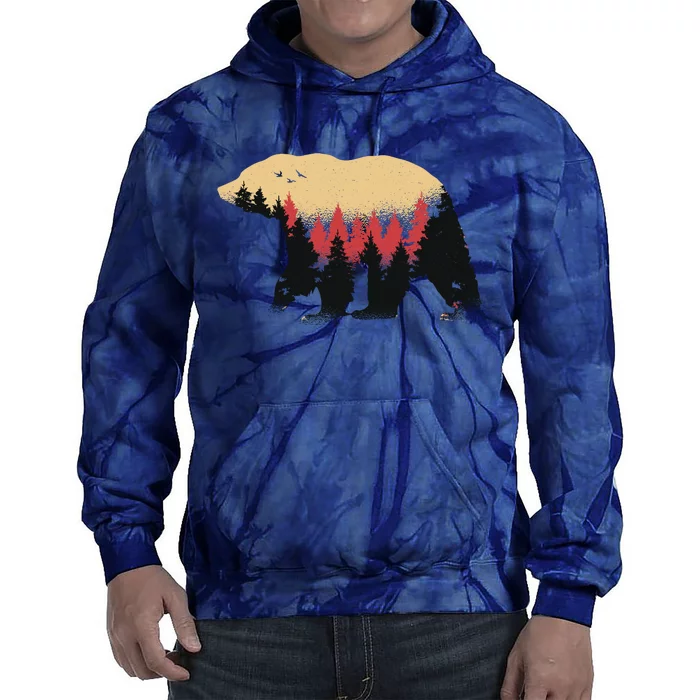 Bear Trees Tie Dye Hoodie