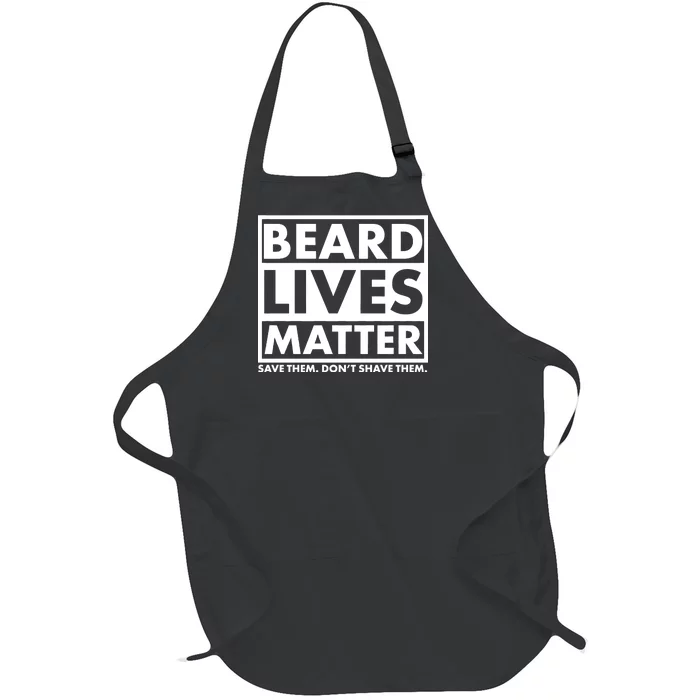 Beard Lives Matter Full-Length Apron With Pocket