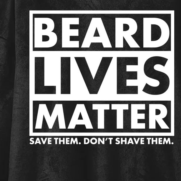 Beard Lives Matter Hooded Wearable Blanket