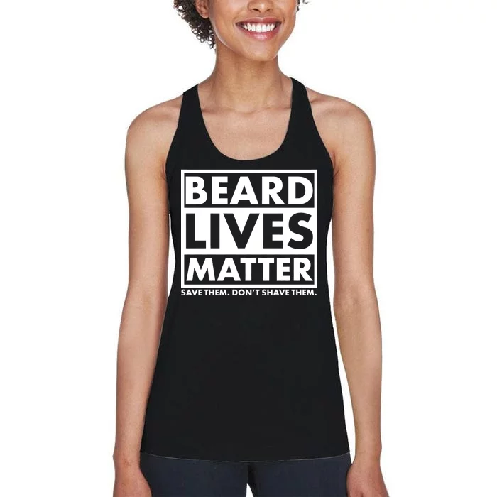 Beard Lives Matter Women's Racerback Tank