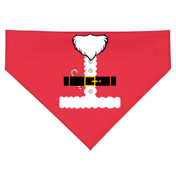 Beard Santa Claus Costume Suit USA-Made Doggie Bandana