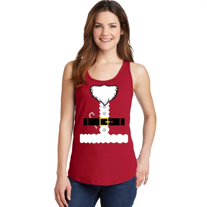 Beard Santa Claus Costume Suit Ladies Essential Tank