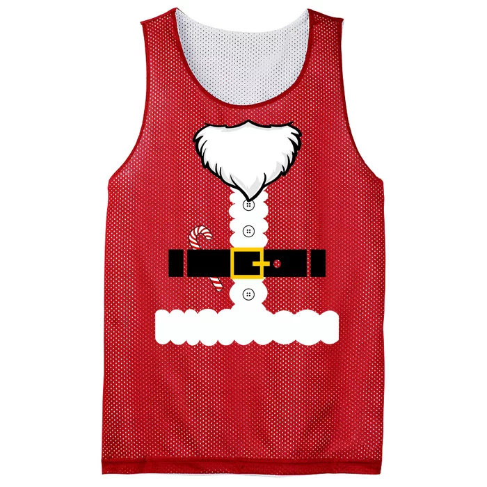 Beard Santa Claus Costume Suit Mesh Reversible Basketball Jersey Tank