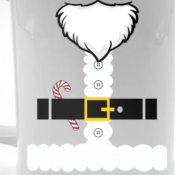 Beard Santa Claus Costume Suit Front & Back Beer Stein