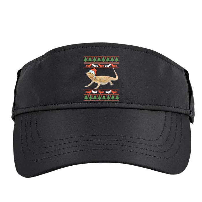 Bearded Dragon Christmas Adult Drive Performance Visor